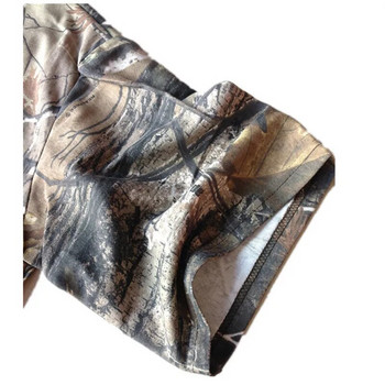 Външна памучна удобна бионична камуфлажна ловна и риболовна лятна тениска с къс ръкав Ежедневна свободна къмпинг риза за катерене