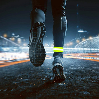 Ανακλαστικό περιβραχιόνιο Ρυθμιζόμενοι ιμάντες ανακλαστικής ταινίας Ανακλαστικοί ιμάντες ασφαλείας υψηλής ορατότητας για νυχτερινό περπάτημα ποδηλασία τρέξιμο