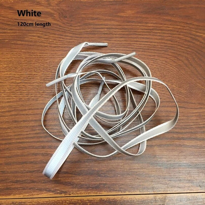 1 ζευγάρι πολύχρωμα νεανικά μοντέρνα προστατευτικά φθορισμού προειδοποιητικά διπλά αντανακλαστικά πλαϊνά κορδόνια