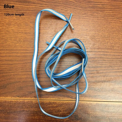 1 ζευγάρι πολύχρωμα νεανικά μοντέρνα προστατευτικά φθορισμού προειδοποιητικά διπλά αντανακλαστικά πλαϊνά κορδόνια