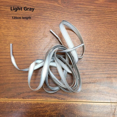 1 ζευγάρι πολύχρωμα νεανικά μοντέρνα προστατευτικά φθορισμού προειδοποιητικά διπλά αντανακλαστικά πλαϊνά κορδόνια