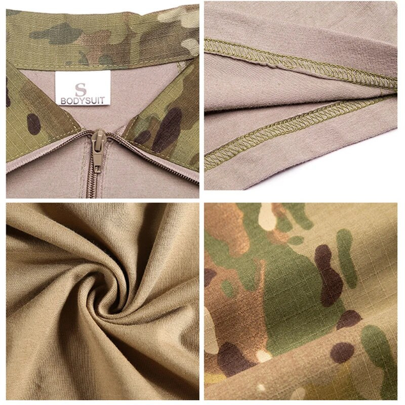 Taktiniai marškinėliai Karinės armijos koviniai marškinėliai Greitai džiūstantys marškinėliai Vyriški lauke Medžioklė Stovyklavimas Žygiui su antkakliu atvartu trumpomis rankovėmis