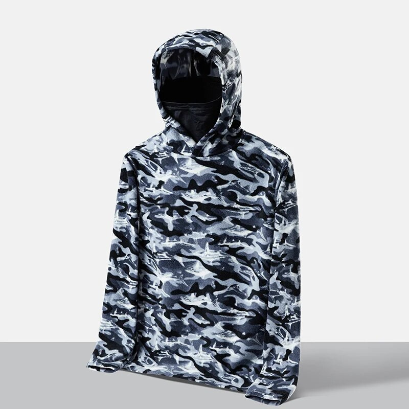 Americká jeseň Nová pánska vetruodolná teplá mikina s kapucňou Mužská outdoorová poľovnícka fleecová vrchná bielizeň Armádni fanúšikovia Vojenský tréning Taktické topy