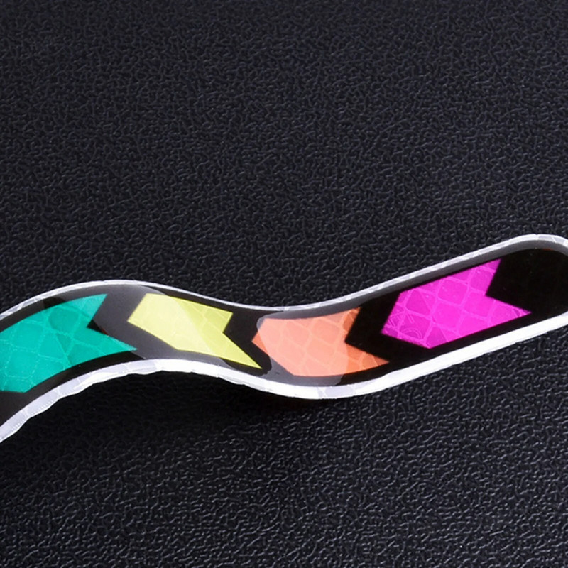 Auto helkurkleebis Automaatne stiil helkurribad Öise sõiduohutuse hoiatus Helkuri kleebis ees/taga põrkeraua jaoks