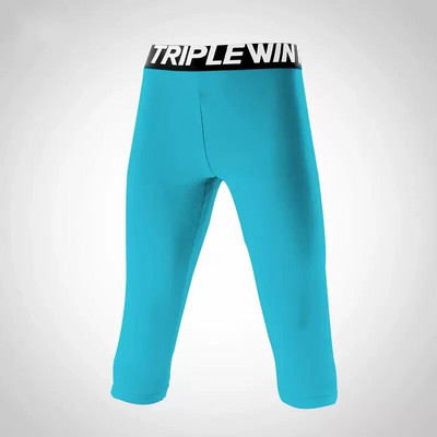 Bērni zēns meitene 3/4 apgriezti legingi Kapri skriešanas zeķubikses bikses bērniem basketbols futbols futbols fitnesa vingrinājumi sporta šorti