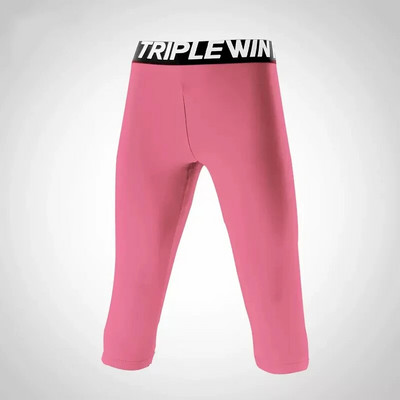 Bērni zēns meitene 3/4 apgriezti legingi Kapri skriešanas zeķubikses bikses bērniem basketbols futbols futbols fitnesa vingrinājumi sporta šorti