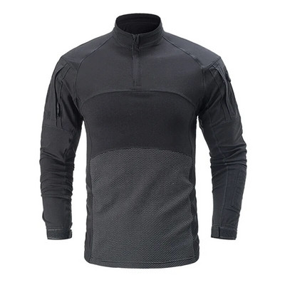 Πουκάμισο Tactical Combat Ανδρικά ρούχα Στρατιωτική ελαστικότητα Ανδρικό πουκάμισο Camo T Shirt Multicam Στρατού Μακρύ Πουκάμισο Ρούχα κυνηγιού