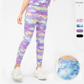 (120–150 cm) Bērnu apdruka Ātri nožūst sporta bikses Skriešana Skriešana Sporta apģērbs Meiteņu Joga Deja Vingrinājums Treniņš Fitnesa bikses