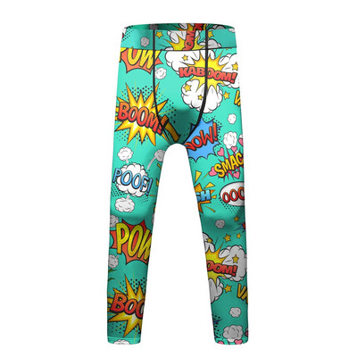 Bērnu MMA kompresijas bikses Ātri nožūst Jiu Jitsu Muay Thai Bikses Zēni Bērni Bokss Legingi Treniņš Sports Skriešanas Zeķubikses