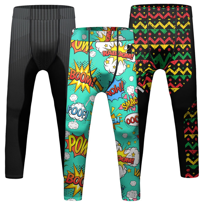 Bērnu MMA kompresijas bikses Ātri nožūst Jiu Jitsu Muay Thai Bikses Zēni Bērni Bokss Legingi Treniņš Sports Skriešanas Zeķubikses