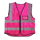 1vnt statybvietė Naktinė statybos sauga Didelio ryškumo šviesą atspindinti juostelinė liemenė su keliomis kišenėmis šviesą atspindinti liemenė