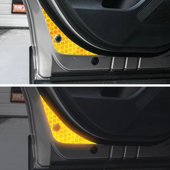 10 бр. Светлоотразителен стикер за врата на автомобил за Toyota RAV4 2019 2021 Предупреждение за безопасност на вратата на колата ОТВОРЕНА Светлоотразителни декоративни стикери