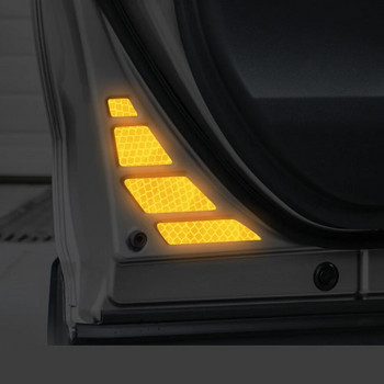 10 бр. Светлоотразителен стикер за врата на автомобил за Toyota RAV4 2019 2021 Предупреждение за безопасност на вратата на колата ОТВОРЕНА Светлоотразителни декоративни стикери