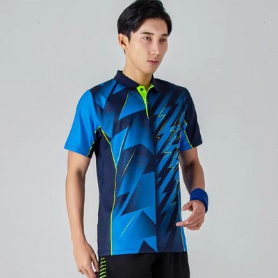 Quick Dry Ρούχα Πινγκ πονγκ για άνδρες Γυναικεία Υψηλής ποιότητας αναπνεύσιμη στάμπα με κοντό μανίκι Καλοκαιρινή στολή μπάντμιντον πινγκ πονγκ