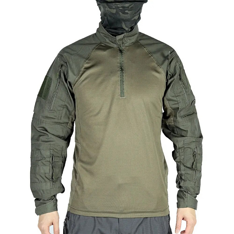 Meeste armee mitmekaamera sõjaväevormi lahingusärk Airsofti taktikaline särk pikkade varrukatega paintball matkamiseks jahiriided