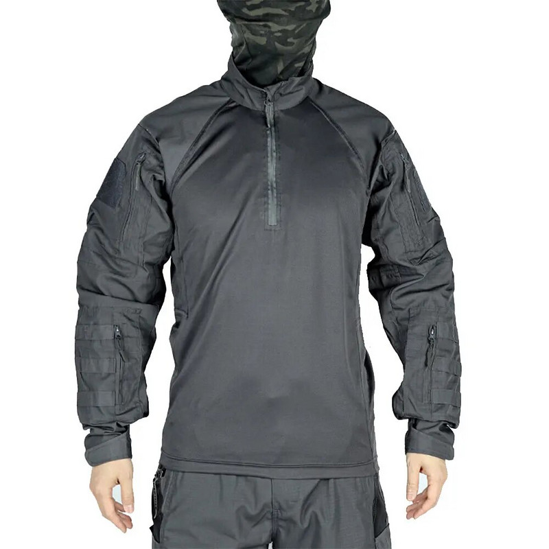 Meeste armee mitmekaamera sõjaväevormi lahingusärk Airsofti taktikaline särk pikkade varrukatega paintball matkamiseks jahiriided