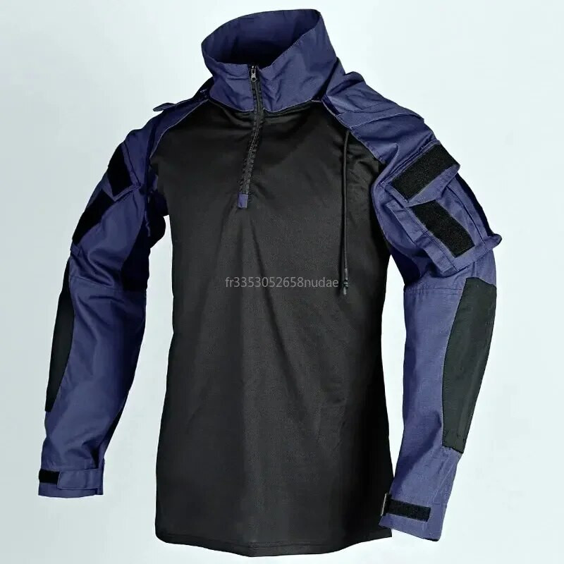 Többszínű katonai harci póló US Army CP terepszínű férfi taktikai póló Airsoft Paintball Camping