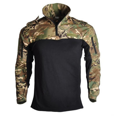Cămăși tactice pentru drumeții Cămașă militară Camo Softair Combat cu mânecă lungă, cu uscare rapidă, îmbrăcăminte pentru bărbați, haine multicam pentru camping, paintball