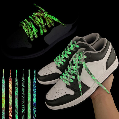 Безопасни светещи връзки за обувки, кръгли, светещи в тъмната нощ, цветни флуоресцентни връзки за обувки, спортни платнени връзки за обувки, работа за възрастни, връзки за обувки