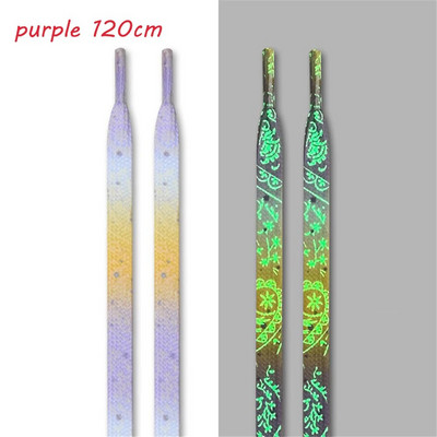 Φωτεινά κορδόνια ασφαλείας Στρογγυλή λάμψη στη σκοτεινή νύχτα Χρώμα φθορίζον κορδόνι παπουτσιών αθλητικά κορδόνια από καμβά Κορδόνια παπουτσιών για ενήλικες