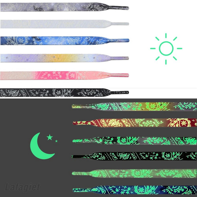 Φωτεινά κορδόνια ασφαλείας Στρογγυλή λάμψη στη σκοτεινή νύχτα Χρώμα φθορίζον κορδόνι παπουτσιών αθλητικά κορδόνια από καμβά Κορδόνια παπουτσιών για ενήλικες