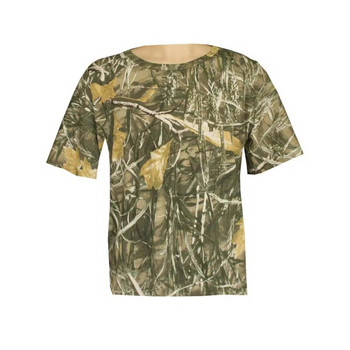 Лятна рибарска риза Цяла памучна удобна спортна риза против изпотяване Водна трева Бионична камуфлажна риза за лов Облекло