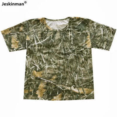Καλοκαιρινό πουκάμισο Ψαράς Πλήρες βαμβακερό Άνετα αθλητικά ρούχα κατά του ιδρώτα Water Grass Bionic Camouflage Κυνηγετικό πουκάμισο Ρούχα