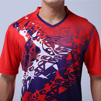 Ανδρικά που φορούν αθλητικά μπλουζάκια Προπόνηση Ρούχα γκολφ Μπάντμιντον Μπλουζάκια πόλο ομάδας Μπλουζάκια πινγκ πονγκ Quick Dry Breathable Badminton Jersey
