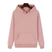Hoodie Oversize Νέο Απλό στυλ Βαμβακερά Spandex Warp Πλεκτά βελούδινα χειμερινά πουλόβερ για να διατηρούνται ζεστά πολλαπλά στερεά χρώματα για επιλογή