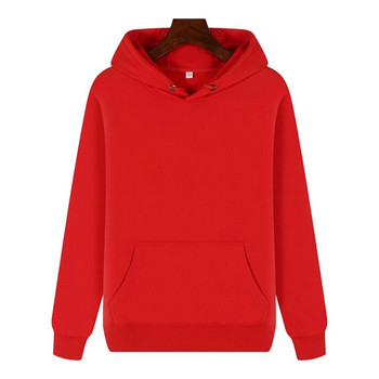 Hoodie Oversize Νέο Απλό στυλ Βαμβακερά Spandex Warp Πλεκτά βελούδινα χειμερινά πουλόβερ για να διατηρούνται ζεστά πολλαπλά στερεά χρώματα για επιλογή