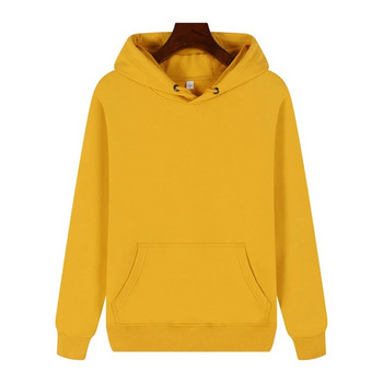 Hoodie Oversize Νέο Απλό στυλ Βαμβακερά Spandex Warp Πλεκτά βελούδινα χειμερινά πουλόβερ για να διατηρούνται ζεστά πολλαπλά στερεά χρώματα για επιλογή