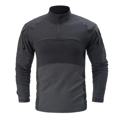 Pánske bojové tričko s zahusťovaním lakťov, armádne, vojenské, multicam maskovacie tričko, vonkajšie, airsoft, paintball, poľovnícke, taktické oblečenie