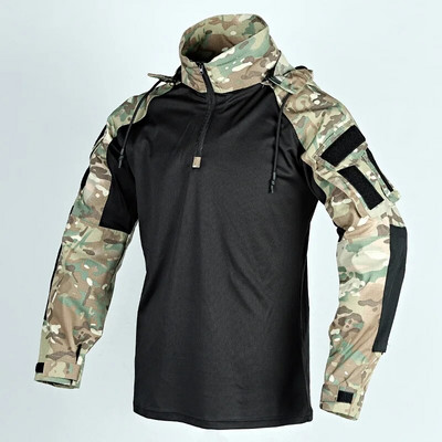 Tactică US Army CP Camuflaj Multicam Tricou militar de luptă Cămașă tactică pentru bărbați Airsoft Paintball Îmbrăcăminte de vânătoare pentru camping