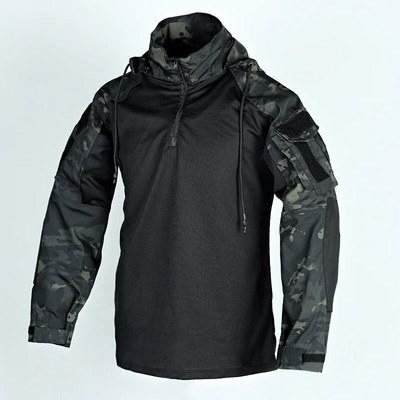 Tactică US Army CP Camuflaj Multicam Tricou militar de luptă Cămașă tactică pentru bărbați Airsoft Paintball Îmbrăcăminte de vânătoare pentru camping