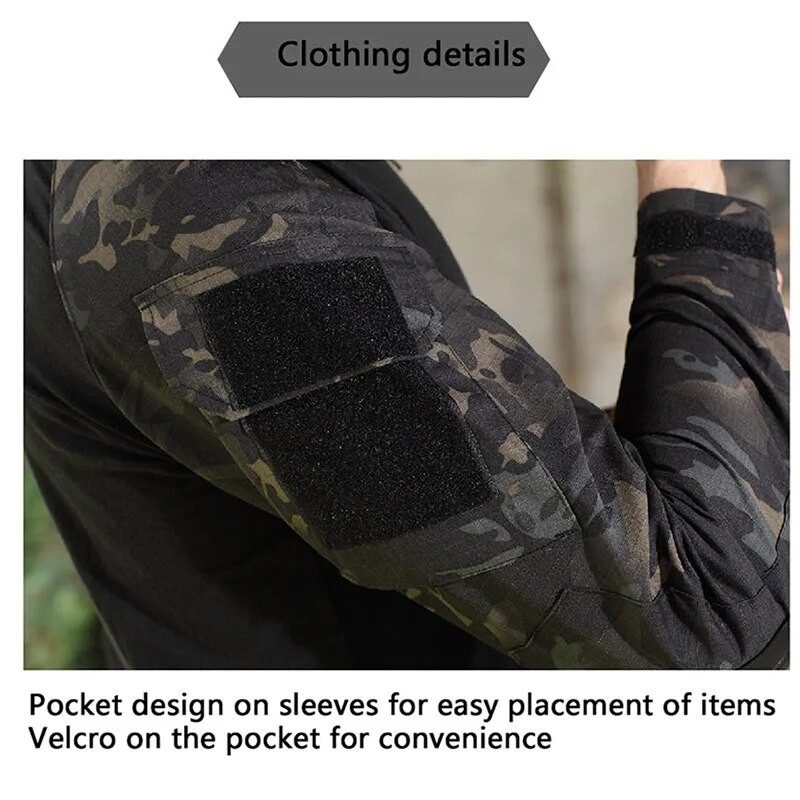 Karinės taktikos lauko alpinizmo stovyklavimo medžioklės kostiumas, karinė uniforma, armijos parašiuto kostiumas, kamufliažinio oro ginklo treniruotės S