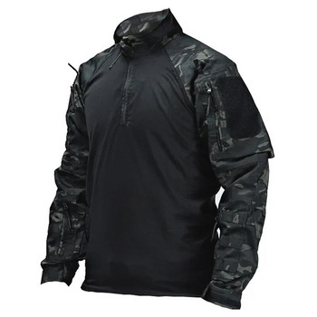 Πουκάμισο μάχης Ανδρικό στρατό με πολλαπλές κάμερες Στρατιωτική στολή Airsoft Tactical πουκάμισο μακρυμάνικο Paintball Ρούχα κυνηγιού για κάμπινγκ