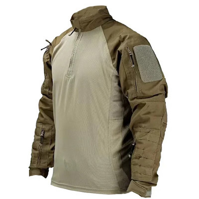 Cămașă de luptă pentru bărbați Uniformă militară cu mai multe camere din armată Cămașă tactică Airsoft Paintball cu mâneci lungi Îmbrăcăminte de vânătoare pentru camping