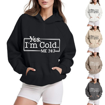 Ženska majica s kapuljačom, spuštena ramena, dugi rukavi, sportski pulover za vježbanje