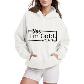 Ženska majica s kapuljačom, spuštena ramena, dugi rukavi, sportski pulover za vježbanje