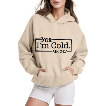 Ženska majica s kapuljačom, spuštena ramena, dugi rukavi, sportski pulover za vježbanje