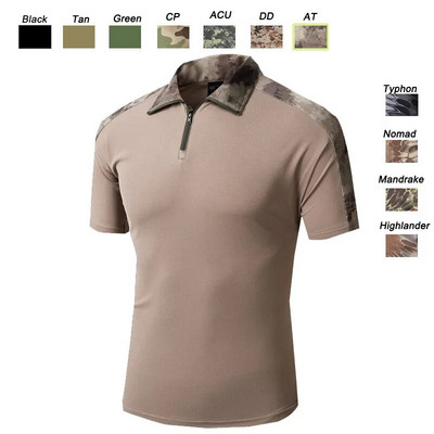 În aer liber Pădure Vânătoare Trage US Battle Dress Uniformă Tactică BDU Îmbrăcăminte de luptă Camuflaj Tricou