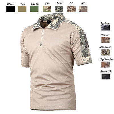 În aer liber Pădure Vânătoare Trage US Battle Dress Uniformă Tactică BDU Îmbrăcăminte de luptă Camuflaj Tricou