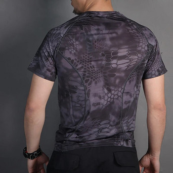 Emersongear Tactical Skin Tight Base Layer Running Shirts Камуфлажна тениска с къси ръкави за спорт на открито, отвеждаща потта, тениска TYP