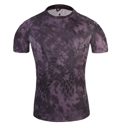 Emersongear Tactical Skin Tight Base Layer Running Shirts Камуфлажна тениска с къси ръкави за спорт на открито, отвеждаща потта, тениска TYP