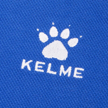 KELME Мъжка тренировъчна поло тениска Летни памучни ризи Ежедневни блузи с къс ръкав Поло с голямо количество за мъже K15F117