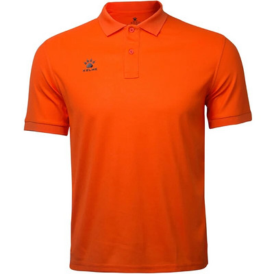 KELME Tricou polo de antrenament pentru bărbați Cămăși din bumbac pentru alergare de vară Topuri casual cu mânecă scurtă Polo pentru bărbați K15F117