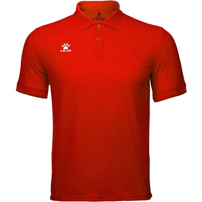 KELME Tricou polo de antrenament pentru bărbați Cămăși din bumbac pentru alergare de vară Topuri casual cu mânecă scurtă Polo pentru bărbați K15F117