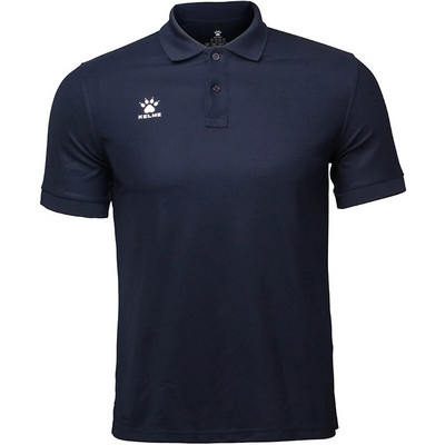 KELME Tricou polo de antrenament pentru bărbați Cămăși din bumbac pentru alergare de vară Topuri casual cu mânecă scurtă Polo pentru bărbați K15F117