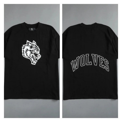 WOLVES SHE Flower print Βαμβακερά γραφικά μπλουζάκια Γυναικεία χιπ χοπ casual streetwear μπλουζάκια καλοκαιρινά vintage μπλουζάκια για ζευγάρια