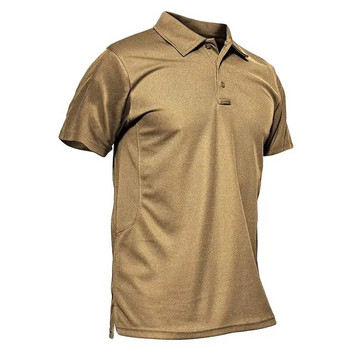 EKLENTSON Мъжка армейска тениска с къс ръкав за открито, дишаща тениска за катерене, туризъм, риболов, тактически бойни тениски